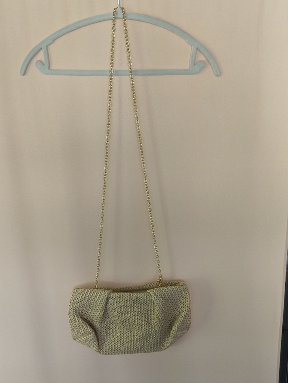 NWOT Capittana Straw Clutch with shoulder Strap
